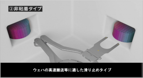 ウェハの高速移動等に適した滑り止めタイプ