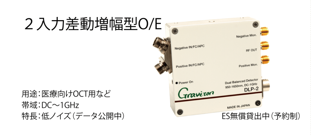 デュアルバランス ( 2入力差動増幅 ) O/E変換器