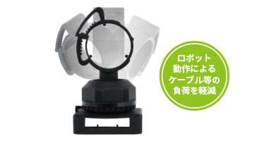 ホルダーがフレキシブルに可動