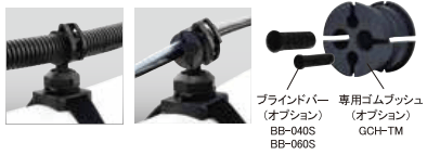 対象物を固定する。　