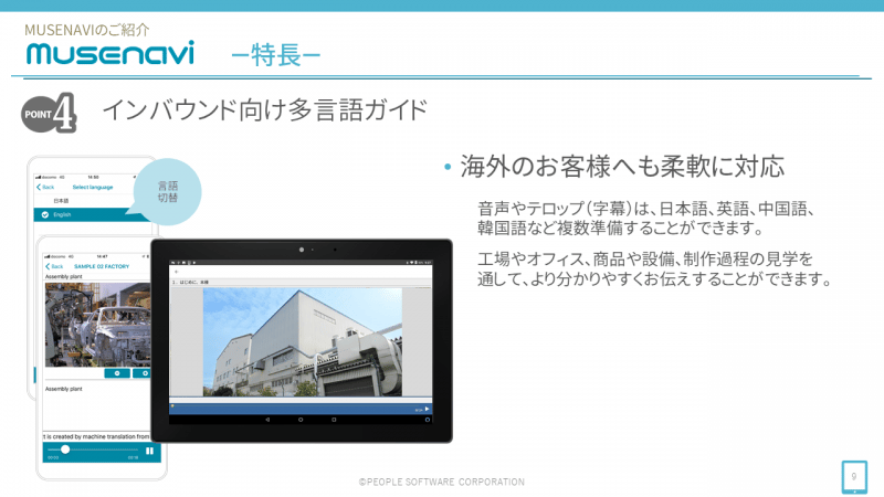 インバウンド向け多言語ガイド