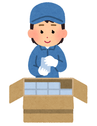 商品の入出庫・返品業務で