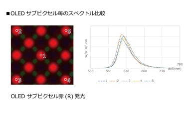 サブピクセル個体差評価