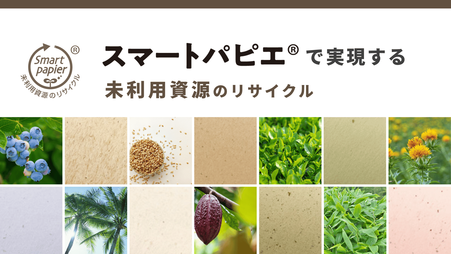 スマートパピエ® | 新しい環境配慮型の素材