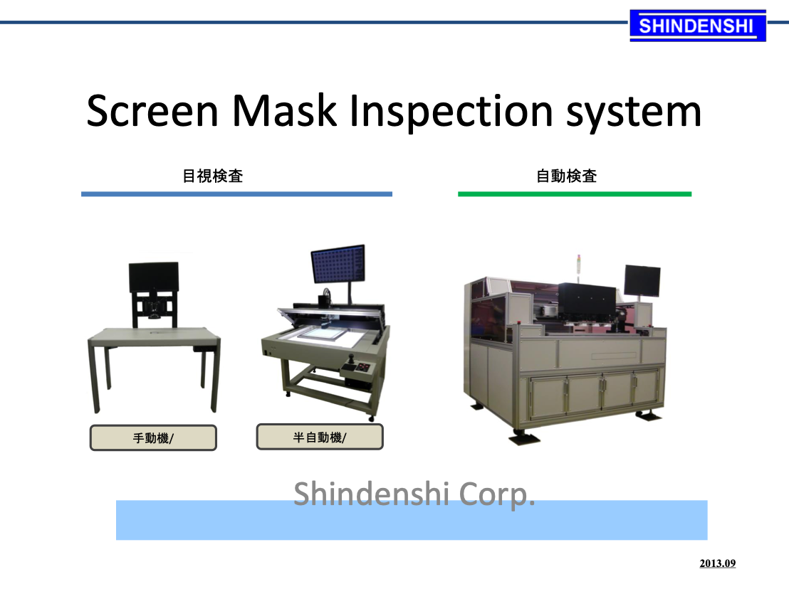 Screen Mask Inspection system 資料